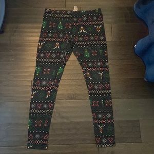 2 warm leggings, 1 normal pair